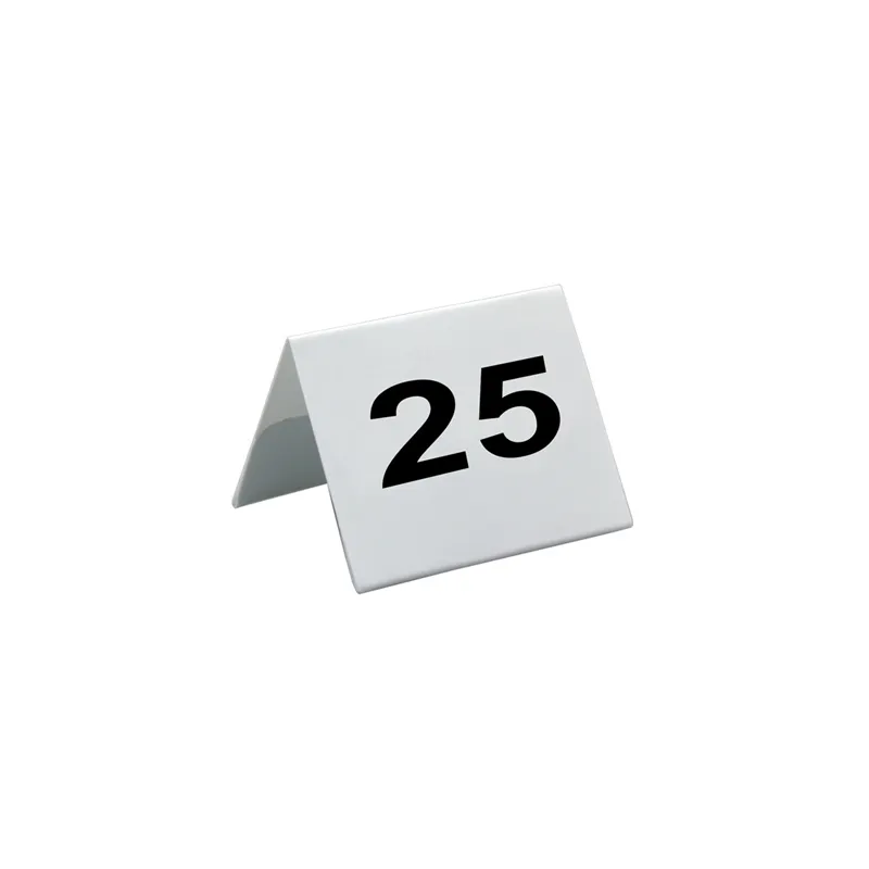 NUMÉROS DE TABLE DU 26 AU 50 5x3,6 CM BLANC PVC (1 UNITÉ) NUMÉROS DE TABLE DU 26 AU 50 5x3,6 CM BLANC PVC (1 UNITÉ)