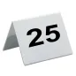 NUMÉROS DE TABLE DU 26 AU 50 5x3,6 CM BLANC PVC (1 UNITÉ) NUMÉROS DE TABLE DU 26 AU 50