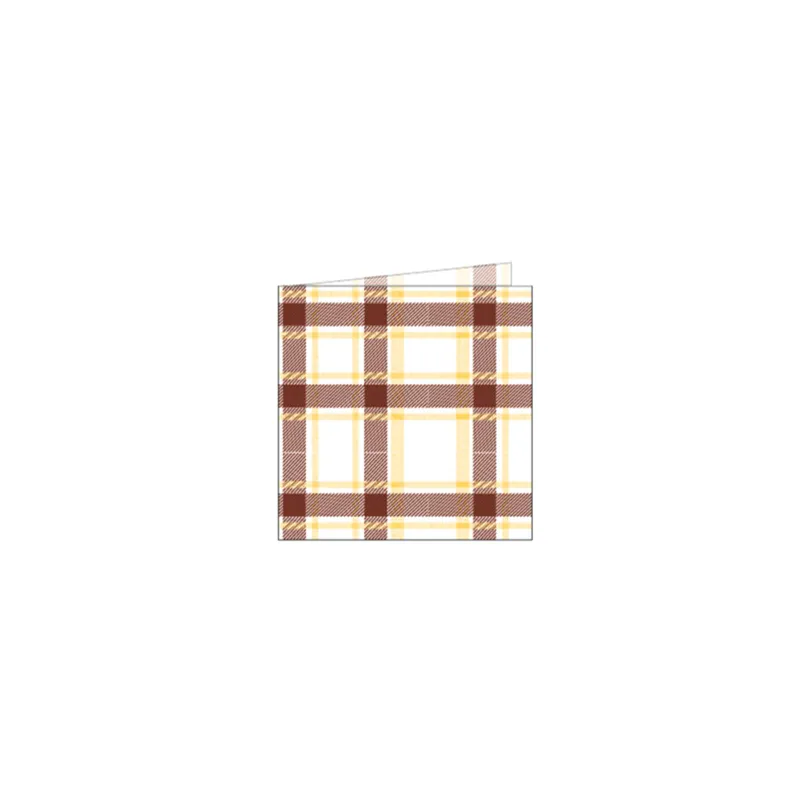 SERVIETTES LIKE LINEN 'SCOTTISH' 70 G/M2 40x40 CM MARRON SPUNLACE (600 UNITÉ)