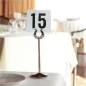PINCE POUR NUMÉROS DE TABLE Ø7,2x19,5 (h) CM ARGENTE INOX (1 UNITÉ) PINCE POUR NUMÉROS DE TABLE