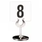 PINCE POUR NUMÉROS DE TABLE Ø7,2x10,2 (h) CM ARGENTE INOX (1 UNITÉ) PINCE POUR NUMÉROS DE TABLE