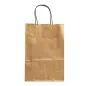 SACS SOS COULEUR UNIQUE 80 G/M2 20+10x29 CM OR KRAFT (250 UNITÉ) SACS SOS COULEUR UNIQUE