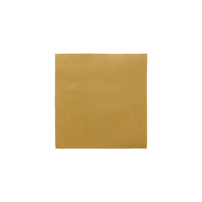 SERVIETTES ECOLABEL DOUBLE POINT  18 G/M2 39x39 CM OR OUATE (1200 UNITÉ)