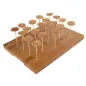 PLATEAU POUR 120 PIQUES BAMBOO 25x30x1,3 CM NATUREL BAMBOU (1 UNITÉ) PLATEAU POUR 120 PIQUES