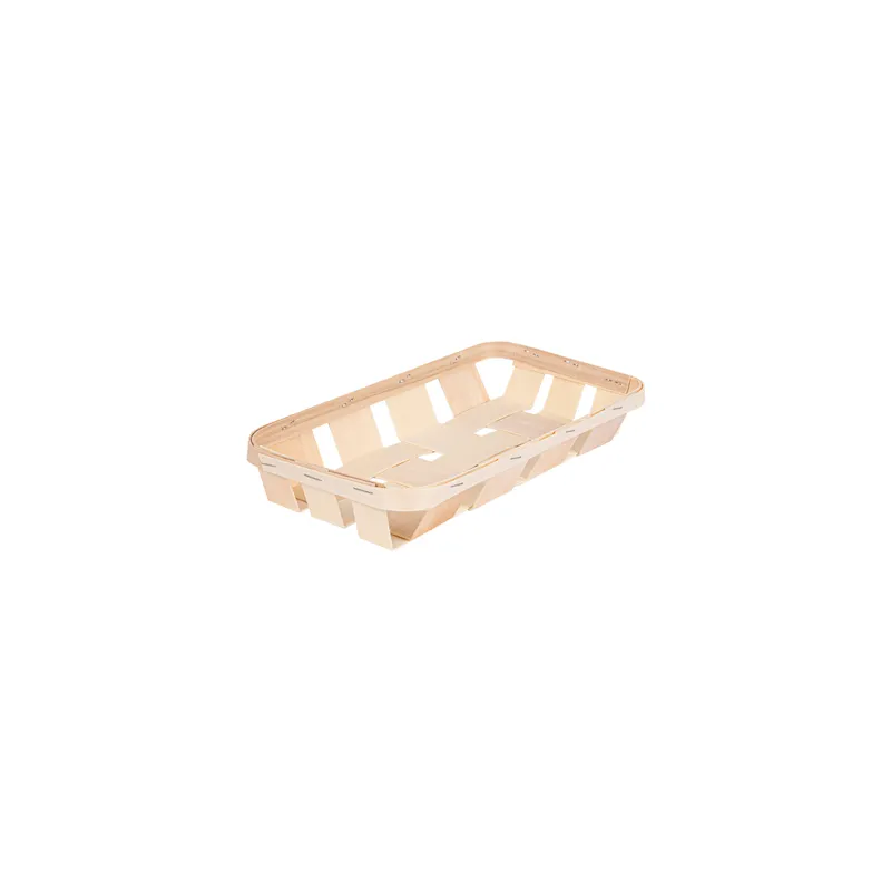 CORBEILLES WOOD  26x12,5x4 CM NATUREL BOIS (120 UNITÉ)