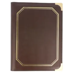 PORTE MENU DIN-A5 MULTIMENU  19x24,5 CM MARRON PVC (1 UNITÉ)