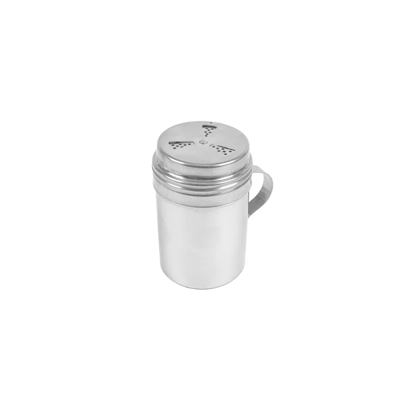 SAUPOUDREUSE ÉPICES AVEC ANSE 295 ML Ø 7x11 CM ARGENTE INOX (1 UNITÉ) SAUPOUDREUSE ÉPICES AVEC ANSE 295 ML Ø 7x11 CM ARGENTE INOX (1 UNITÉ)