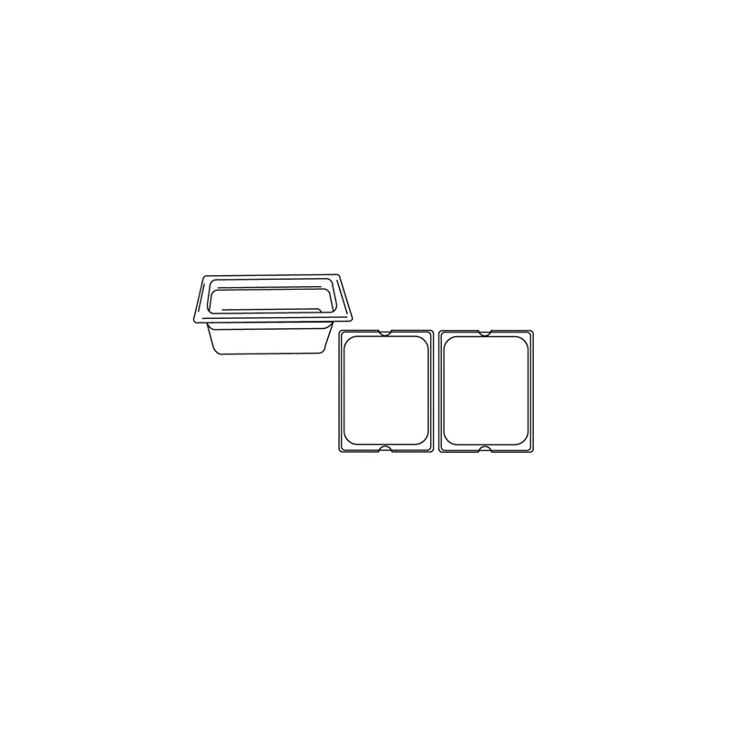 BAC GASTRONOME 1/2  5,6 L 32,5x26,5x10 CM ARGENTE INOX (1 UNITÉ)