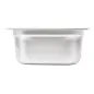 BAC GASTRONOME 1/2 8,4 L 32,5x26,5x15 CM ARGENTE INOX (1 UNITÉ) BAC GASTRONOME 1/2