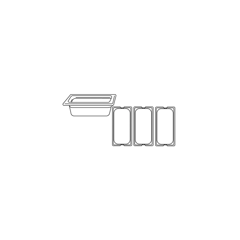BAC GASTRONOME 1/3 3,2 L 32,5x17,5x10 CM ARGENTE INOX (1 UNITÉ) BAC GASTRONOME 1/3 3,2 L 32,5x17,5x10 CM ARGENTE INOX (1 UNITÉ)