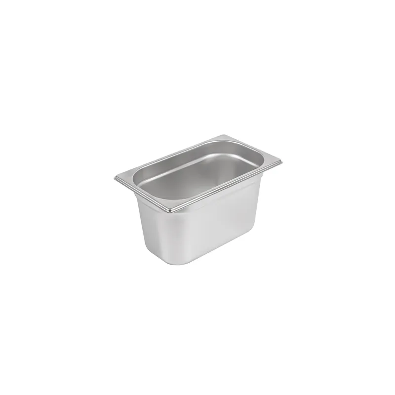 BAC GASTRONOME 1/4  3,8 L 26,5x16x15 CM ARGENTE INOX (1 UNITÉ)