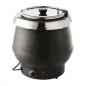 MARMITE DE SOUPE BAIN MARIE 10 L 34,5x36 CM NOIR INOX (1 UNITÉ) MARMITE DE SOUPE BAIN MARIE