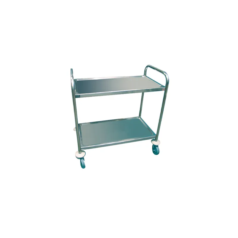 CHARIOT SERVICE 2 NIVEAUX ARROW  85x53x95 CM ARGENTE INOX (1 UNITÉ)
