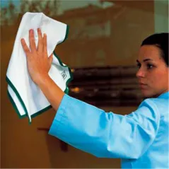 10 U. TORCHONS DE CUISINE 'ROLL-DRAP' 40x64 CM VERT COTON (1 UNITÉ)