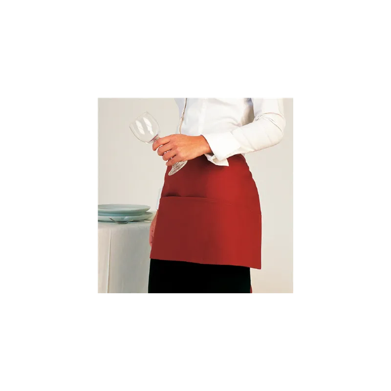 TABLIER PORTE MONNAIE DE 3 POCHES 60x30 CM BORDEAUX POLYESTER (1 UNITÉ) TABLIER PORTE MONNAIE DE 3 POCHES 60x30 CM BORDEAUX POLYESTER (1 UNITÉ)