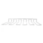 RACK POUR COUPES 5 RANGS 44,7x31x5,5 CM ARGENTE INOX (1 UNITÉ) RACK POUR COUPES 5 RANGS