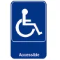 PLAQUE AUTOADHESIVE "ACCESSIBLE"