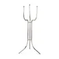PORTE SEAU AMERICAIN 33x27x76 CM ARGENTE ACIER (1 UNITÉ) PORTE SEAU AMERICAIN