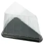 300 U. RÉCIPIENTS TRIANGULAIRES GÂTEAUX 12,4x8,75x8,2CM TRANSPARENT PET (300 UNITÉ) 300 U. RÉCIPIENTS TRIANGULAIRES GÂTEAUX