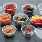 COUVERCLES POUR POTS 184.04/05/06/07/12 Ø 12 CM TRANSPARENT PP (500 UNITÉ) COUVERCLES POUR POTS 184.04/05/06/07/12