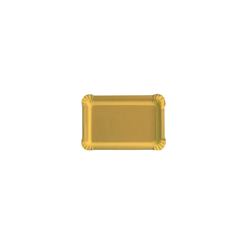 PLATEAUX RECTANGULAIRES 550 G/M2 16x22 CM OR CARTON (50 UNITÉ) PLATEAUX RECTANGULAIRES 550 G/M2 16x22 CM OR CARTON (50 UNITÉ)