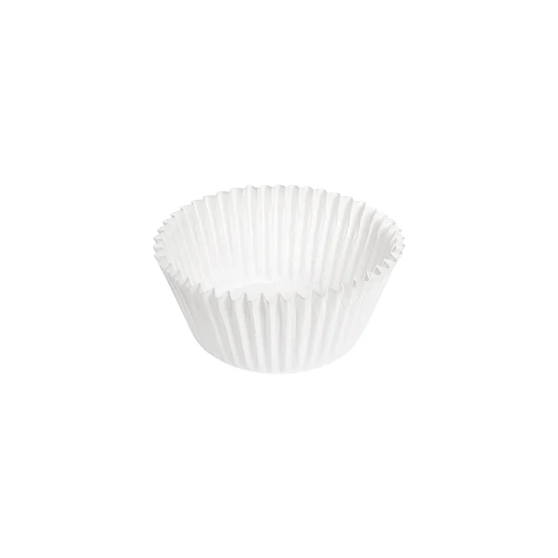 CAPSULES PETIT FOURS  50 G/M2 Ø 2,4x2 CM BLANC PARCH.INGRAISSABLE (500 UNITÉ)