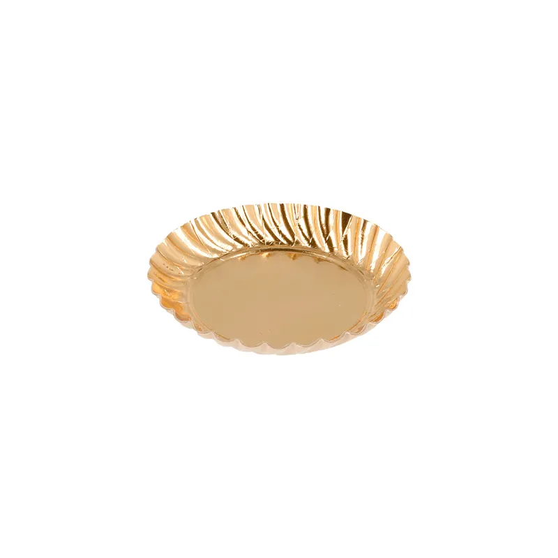 MINI PLATEAUX  325 G/M2 Ø 5,5 CM OR CARTON (100 UNITÉ)