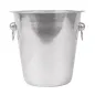 SEAU À CHAMPAGNE AVEC POIGNÉES ARTINOX Ø 21x21 CM ARGENTE INOX (1 UNITÉ) SEAU À CHAMPAGNE AVEC POIGNÉES
