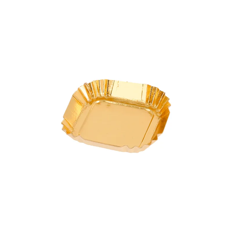 MINI PLATEAUX  325 G/M2 5,5x5,5 CM OR CARTON (100 UNITÉ)