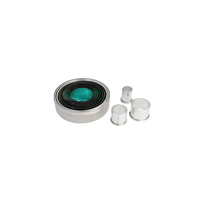 12 U. DÉCOUPOIRS RONDS LISSES   Ø 2,2-11,2 CM ARGENTE LAITON (1 UNITÉ)