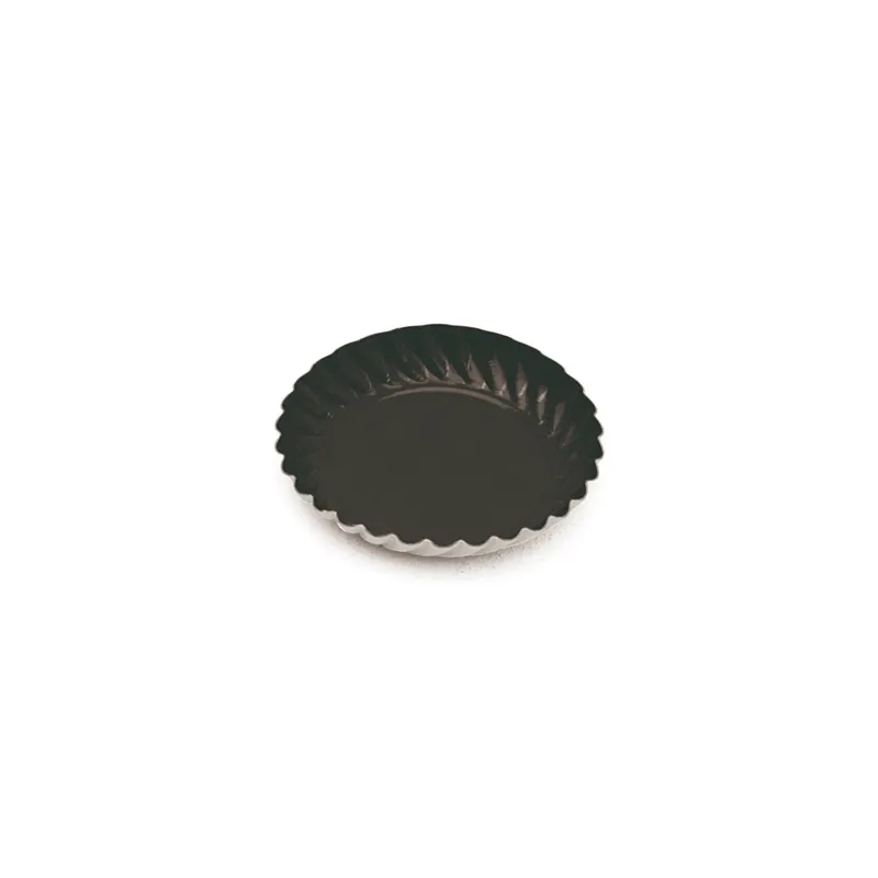 MINI PLATEAUX  325 G/M2 Ø 5,5 CM NOIR CARTON (100 UNITÉ)