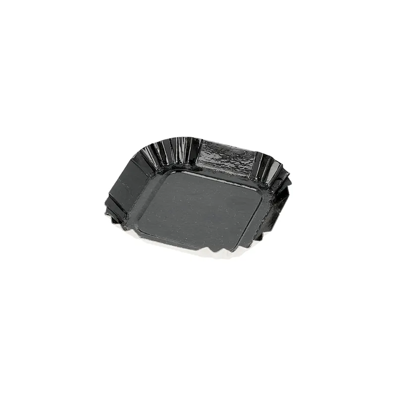 MINI PLATEAUX 325 G/M2 5,5x5,5 CM NOIR CARTON (100 UNITÉ) MINI PLATEAUX 325 G/M2 5,5x5,5 CM NOIR CARTON (100 UNITÉ)