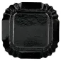 MINI PLATEAUX 325 G/M2 5,5x5,5 CM NOIR CARTON (100 UNITÉ) MINI PLATEAUX