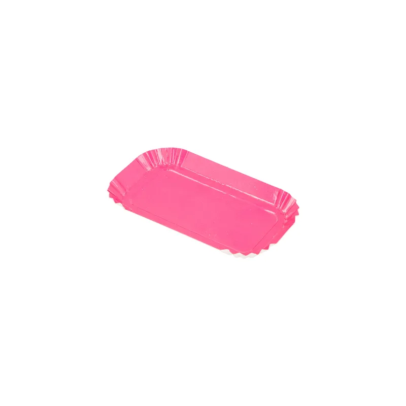 MINI PLATEAUX  325 G/M2 4x8 CM FUCHSIA CARTON (100 UNITÉ)
