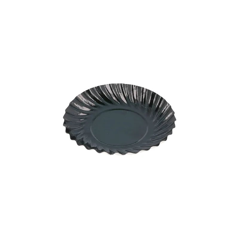 MINI PLATEAUX  325 G/M2 Ø 8,8 CM NOIR CARTON (100 UNITÉ)