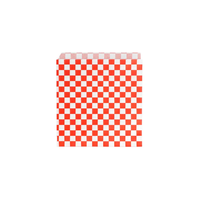 PAPIER INGRAISSABLES OUVERT 2 CÔTÉS 'RED FITIPALDI' 32 G/M2 16x16,5 CM BLANC PARCH.INGRAISSABLE (500 UNITÉ)
