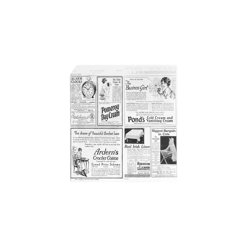 PAPIER INGRAISSABLES OUVERT 2 CÔTÉS 'TIMES' 35 G/M2 16x16,5 CM BLANC PARCH.INGRAISSABLE (500 UNITÉ)