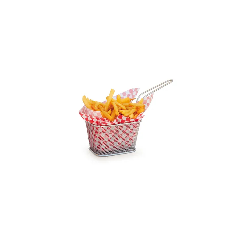 MINI FRITEUSES CARRÉES ARTINOX  10x10x7,5 CM ARGENTE INOX (6 UNITÉ)