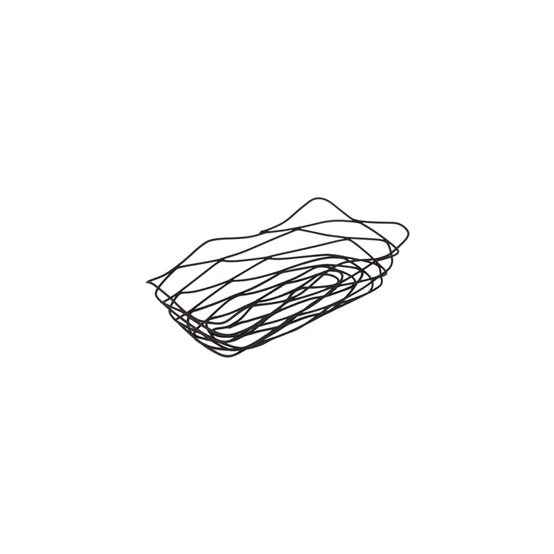 BASKET RECTANGULAIRE ARTINOX  25,5x12,5x6 CM NOIR ACIER (1 UNITÉ)