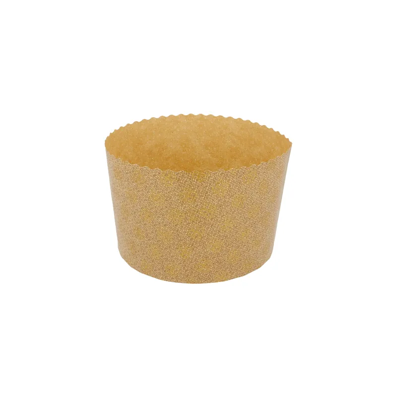 MOULES CUISSON PANETTONE  145 G/M2 Ø 13,4x9,5 CM MARRON CELLULOSE (660 UNITÉ)