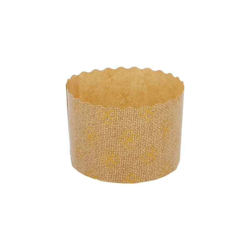 MOULES CUISSON PANETTONE  135 G/M2 Ø 7x5 CM MARRON CELLULOSE (2000 UNITÉ)