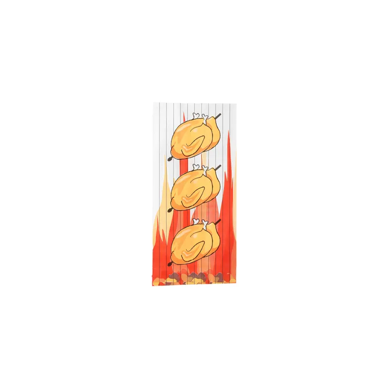 SACS POUR 1/2 POULET  40 G/M2 + 20µ PP 13+7,5x28 CM BLANC PAPIER (1000 UNITÉ)