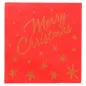 SERVIETTES "DOUBLE POINT" 'MERRY CHRISTMAS' 18 G/M2 40x40 CM ROUGE OUATE (1200 UNITÉ) SERVIETTES "DOUBLE POINT"