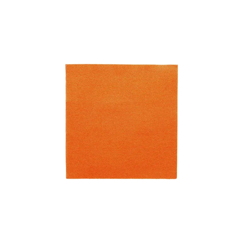 SERVIETTES ECOLABEL DOUBLE POINT  18 G/M2 33x33 CM ORANGE OUATE (1200 UNITÉ)