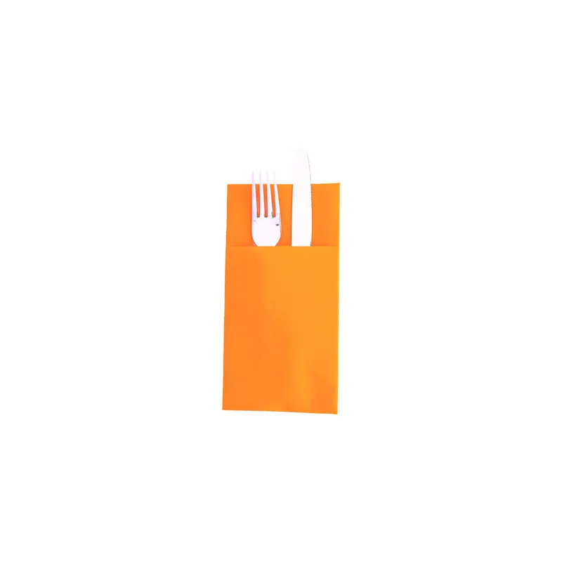 SERVIETTES KANGOUROU  55 G/M2 40x40 CM MANDARINE AIRLAID (700 UNITÉ)