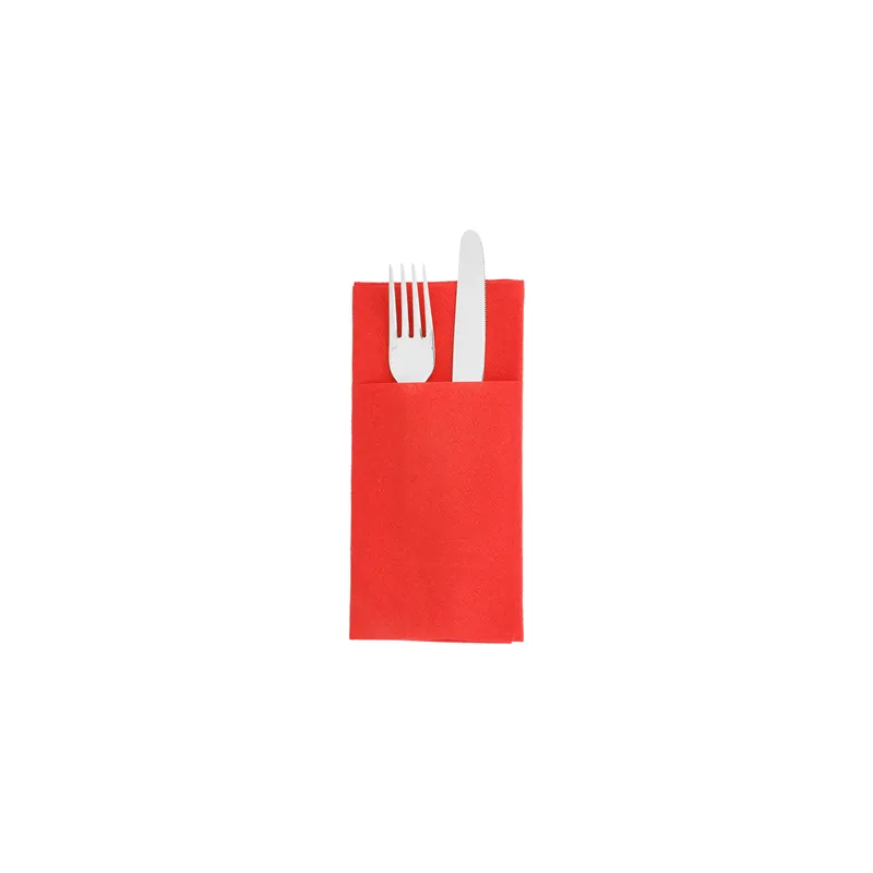 SERVIETTES KANGOUROU  55 G/M2 40x40 CM ROUGE AIRLAID (700 UNITÉ)