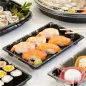 120 U. RÉCIPIENTS + COUVERCLES SUSHI Ø38x5 CM NOIR PS (120 UNITÉ) 120 U. RÉCIPIENTS + COUVERCLES SUSHI