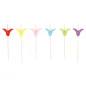 PIQUES "TULIPE" BAMBOO 9 (h) CM NATUREL BAMBOU (100 UNITÉ) PIQUES "TULIPE"