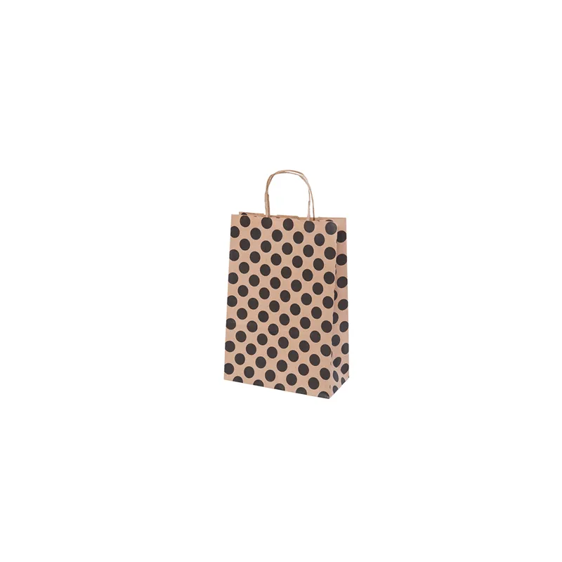 SACS SOS AVEC ANSES 'POLKA DOTS' 80 G/M2 20+10x29 CM NATUREL KRAFT (250 UNITÉ) SACS SOS AVEC ANSES 'POLKA DOTS' 80 G/M2 20+10x29 CM NATUREL KRAFT (250 UNITÉ)
