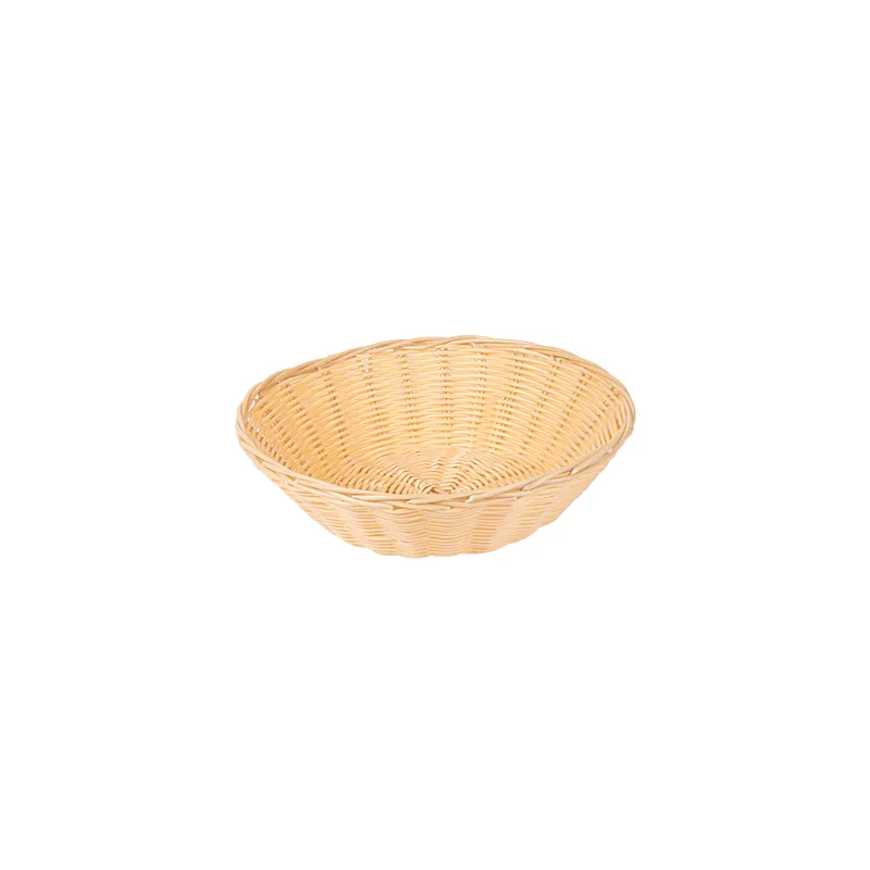 CORBEILLES SIMILAIRE OSIER RONDES Ø 25x7 CM NATUREL PP (12 UNITÉ) CORBEILLES SIMILAIRE OSIER RONDES Ø 25x7 CM NATUREL PP (12 UNITÉ)